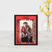 Belated Birthday grappcard Kaart (Gele Bloem)