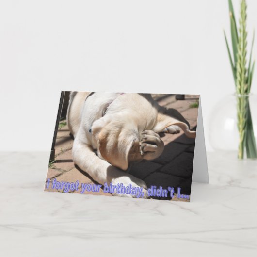 Belated Birthday Kaart (Voorkant)