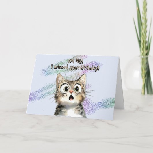 Belated Birthday Kaart (Voorkant)