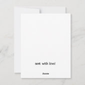 BELATED Birthday Kaart for Iedereen - FUNNY (Achterkant)