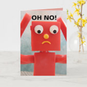 BELATED BIRTHDAY KAART FUNNY (Gele Bloem)