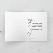 Belated Birthday Pouting Chimpansee Kaart (Binnen)