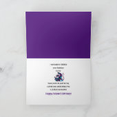 Belated Birthday Unhappy Fierce Dragon Kaart (Binnen)