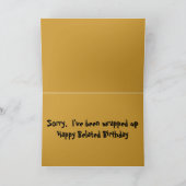 Belated Birthday Wenskaarten - Best Kaarten - Fun (Binnen)