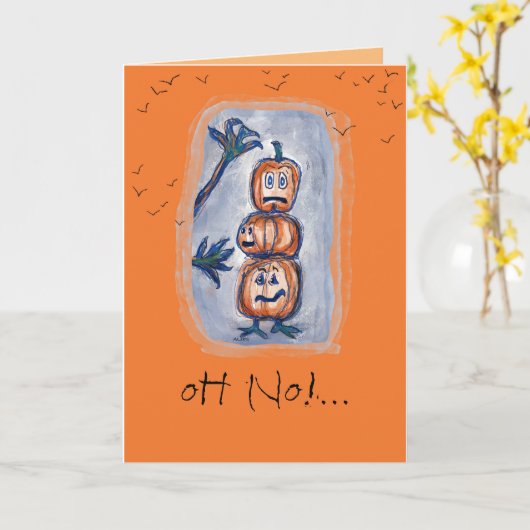 Belated Halloween Birthday Wish Kaart (Gele Bloem)