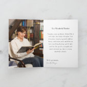 Belated Tutor Birthday – Pink Roses & Study Theme Kaart (Binnen)