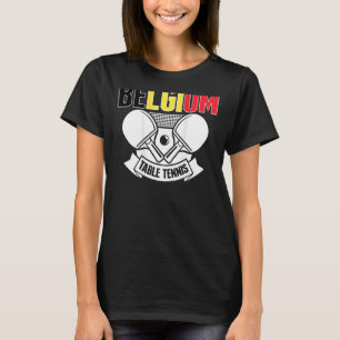 BELBelgië Tennis Support Belgische pingpong T-shirt