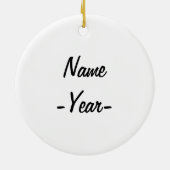 Belcadeau voor wijn uit estheticien keramisch ornament (Achterkant)