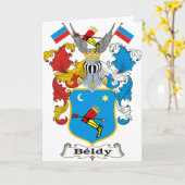Beldy Family Hongaars wapen Kaart (Gele Bloem)