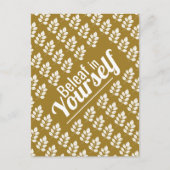 Beleaf in jezelf, White Leaf Briefkaart (Voorkant)