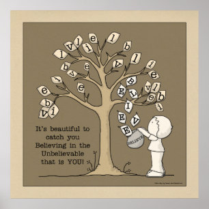 Be'LEAVES'- vangstbladeren Poster