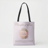Beledig Bijbelse Verse over vrede Tote Bag (Voorkant)