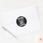 Beledigd Meme Grappige Hond Grappige Halloween Ronde Sticker (Envelop)