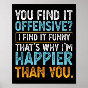 Beledigend of Grappig - Humor Sarcasme Poster