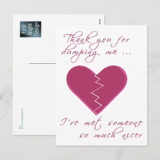 Beledigende Valentijn Feestdagenkaart (Voorkant / Achterkant)