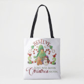 Beleef alles-over-druk Canvas tas, middelgroot Tote Bag (Voorkant)