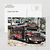 Beleef Chicken Bus in Guatemala Briefkaart (Voorkant / Achterkant)