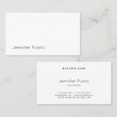 Beleef de aantrekkelijke vormgeving van een elegan visitekaartje (Voorkant / Achterkant)