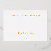 Beleef de folie van de folie met ster en nativitei folie feestdagenkaart (Achterkant)