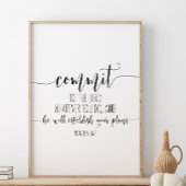 Beleef de Heer wat u ook doet, spreekwoord 16:3 Poster