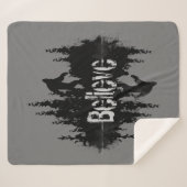 Beleef de Legende Sasquatch Bigfoot Sherpa Deken (Voorkant (horizontaal))