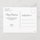 Beleef de witte foto van het kerstscript feestdagenkaart (Achterkant)