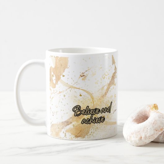 Beleef en realiseer koffiemok (Met donut)