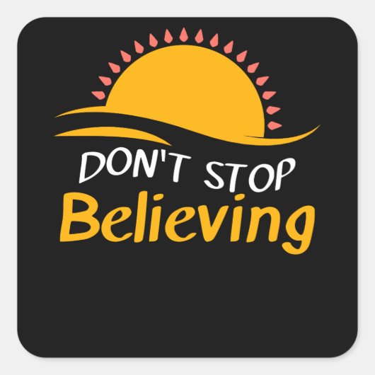 Beleef geen reis Inspirerend Vierkante Sticker (Voorkant)