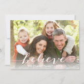 Beleef gewoon de feestdag fotokaart | Rood Feestdagenkaart (Voorkant)