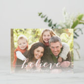 Beleef gewoon de feestdag fotokaart | Rood Feestdagenkaart (Staand voorkant)