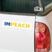 Beleef hem nu, #impeachhim, zwarte witte bumper bumpersticker (Op Truck)