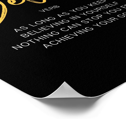 Beleef het Inspireren Citaat Poster (Hoek)