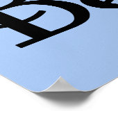 Beleef het Poster Blauwe Kruisjes (Hoek)