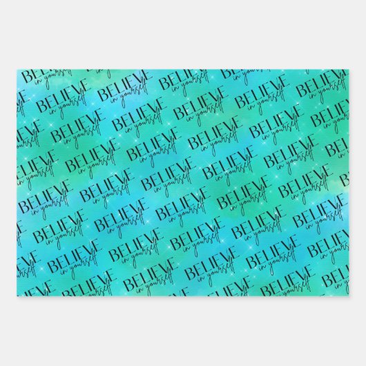 Beleef in eigen papierbladen die u zelf oppakt inpakpapier vel (Voorkant)