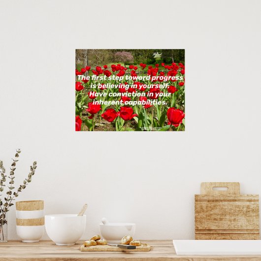 Beleef in jezelf poster (Keuken)