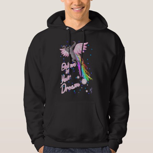 Beleef in uw droomsleuf hoodie (Voorkant)