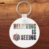 Beleef is het zien sleutelhanger (Voorkant)