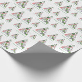 Beleef jezelf een harige kleine kerst! cadeaupapier (Hoek)