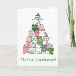 Beleef jezelf een harige kleine kerst! feestdagen kaart