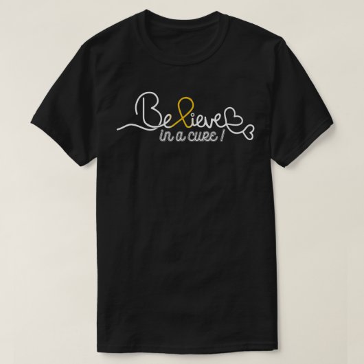 Beleef kinderkankerbewustzijnsaspect voor vrouwen t-shirt (Design voorkant)