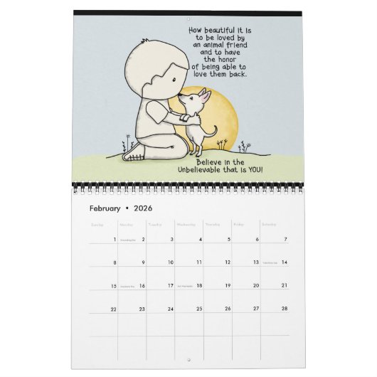 Beleef met al uw hart 20XX kalender (Feb 2026)