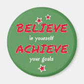 Beleef motivatie groen magneet (Voorkant)