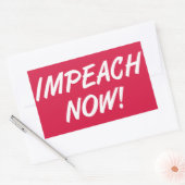 Beleef nu rechthoekige sticker (Envelop)