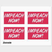 Beleef nu rechthoekige sticker (Vel)