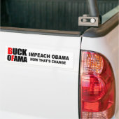 Beleef Obama - nu dat verandert Bumpersticker (Op Truck)