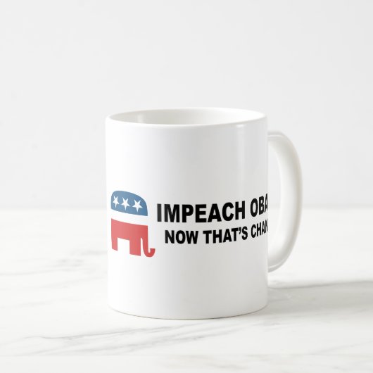 Beleef Obama - nu dat verandert Koffiemok (Voorkant rechts)