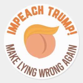 Beleef Trump opnieuw verkeerd Ronde Sticker