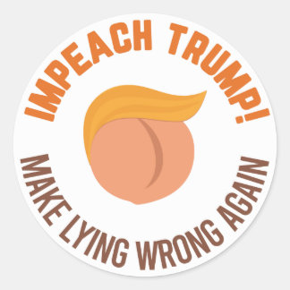Beleef Trump opnieuw verkeerd Ronde Sticker
