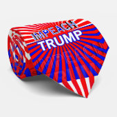 Beleef Trump, rood, wit en blauw Poster Stropdas (Opgerold)