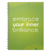 Beleef uw binnenste brillance notebook notitieboek (Voorkant)